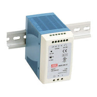 MDR-100-48 | 100 Watt Series / 48 VDC / 2.0 Amps Industrial Slim Single Output DIN Rail Power Supply | Antaira