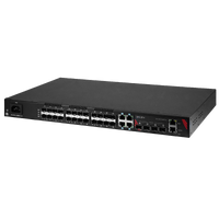 LMX-3228G-10G-SFP-AC | 32-Port Industrial Gigabit Managed Ethernet Switch | with 4*10/100/1000 RJ45 Ports | 24*100/1000 SFP Slots | and 4*1G/10G SFP+ Slots with Single AC Power Supply | Antaira