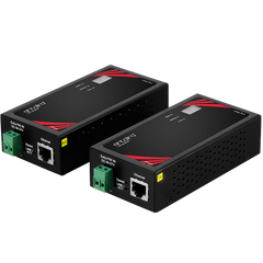 Antaira LEP-301M-KIT Industrial IP30 Ethernet Extender | 1km 10/100Mbps Ethernet PoE Extender (1 Pair)  | Blackhawk Supply
