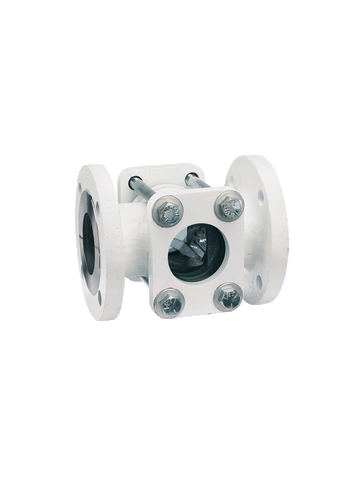 Dwyer SFI-350FCS-4 Sight flow indicator | 4" body | 10.250" (260 mm) length | 9.000" (229 mm) flange dia. | 4.000" (102 mm) viewing dia. | 56 lb (25 kg).  | Blackhawk Supply