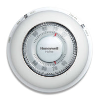 T87N1000 | Premier White 24v Mercury Free Heating/Cooling Round Thermostat For Conventional/gas Heat Pump Oil Electric Forced Warm Air Steam And Gravity 2 & 3 Wire Applications 1H-1C 40-90F | HONEYWELL RESIDENTIAL