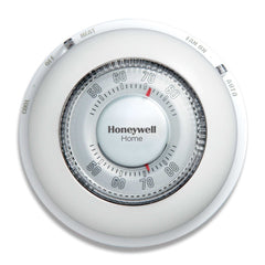 HONEYWELL RESIDENTIAL T87N1000 Premier White 24v Mercury Free Heating/Cooling Round Thermostat For Conventional  | Blackhawk Supply