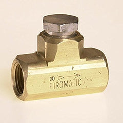 FIROMATIC B100HCV 3/8" Npt(f) X 3/8" Npt (f) Globe Check Valve 12410  | Blackhawk Supply