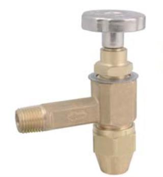 FIROMATIC B104CF 12930/12230 3/8" Flare X 1/4" NPT(m) Angle Fusible Valve 1-5/8" SHANK  | Blackhawk Supply