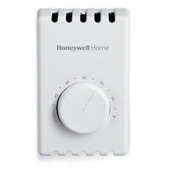 HONEYWELL RESIDENTIAL T410A1013 120/208/240/277V Two Wire Premier White SPST Bimetal Electric Heat Thermostat 40-80F  | Blackhawk Supply