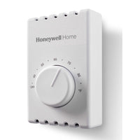 T410B1004 | 120/208/240/277V Four Wire Premier White DPST Bimetal Electric Heat Thermostat With Positive Off 40-80F | HONEYWELL RESIDENTIAL (OBSOLETE)