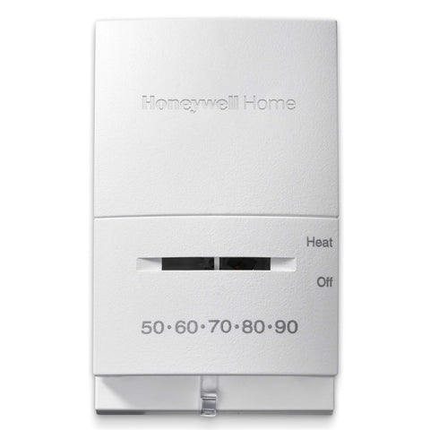 HONEYWELL RESIDENTIAL T822K1042 Premier White 24v 2 Wire Mercury Free Heat Only Vertical Mount Single Stage Gara  | Blackhawk Supply