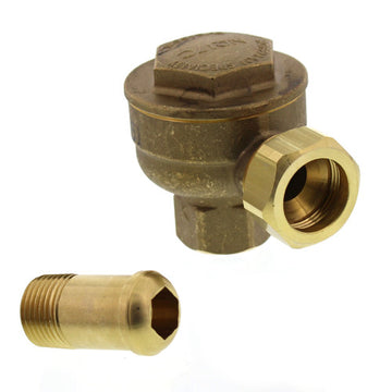 HOFFMAN 17C-1/2-A 1/2" 25 PSI Angle Trap 401536  | Blackhawk Supply