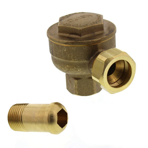 HOFFMAN 17C-1/2-A 1/2" 25 PSI Angle Trap 401536  | Blackhawk Supply