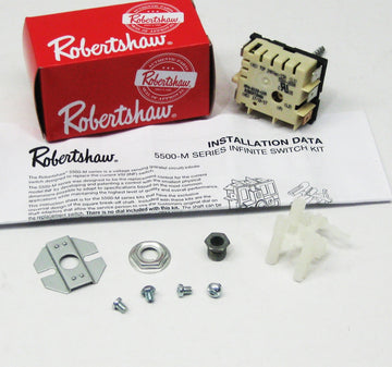 ROBERTSHAW 5500-200M INF-240PX-803 240v Push To Turn Infinite Switch Replaces 5521-310 5500-200  | Blackhawk Supply