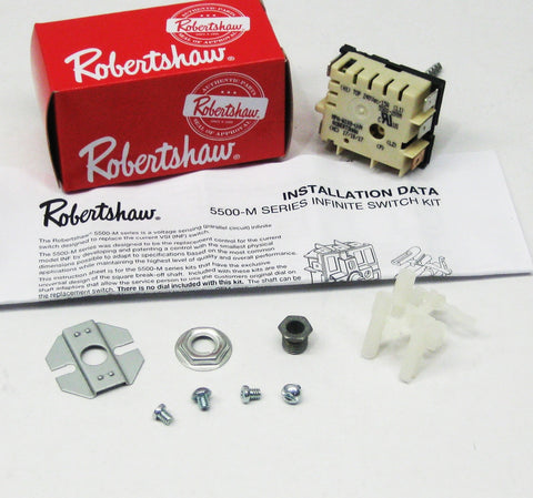 ROBERTSHAW 5500-200M INF-240PX-803 240v Push To Turn Infinite Switch Replaces 5521-310 5500-200  | Blackhawk Supply