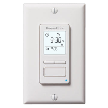 HONEYWELL RESIDENTIAL PLS750C1000 120v Econoswitch TM 7 Day Programmable Wall Switch With Solar Timetable Up To 21  | Blackhawk Supply