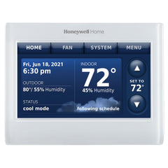 HONEYWELL RESIDENTIAL THX9421R5021WW All New White Front/White Sides Prestige Color Touchscreen Thermostat With Redli  | Blackhawk Supply