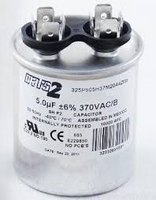 CPT01392 | 370v 5 Mfd Round Run Capacitor | TRANE PARTS