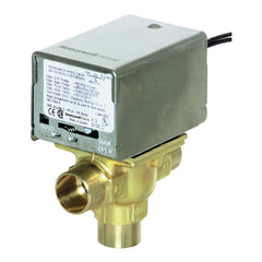 HONEYWELL RESIDENTIAL V8044A1044 24v Zone Valve 3/4" Sweat 3 Way Diverting With 18" Lead Wires 7.0 Cv  | Blackhawk Supply