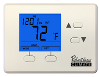 RS1010 | 24v/Millivolt Digital Cooling Only Non Programmable / Programmable Single Stage Battery Powered Thermostat With Back Lighting 40-90F | ROBERTSHAW