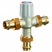 HONEYWELL RESIDENTIAL AM102C1070-UP-1LF 1" Union Propress Lead Free Mixing Valve 70-120F  | Blackhawk Supply