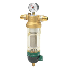 HONEYWELL RESIDENTIAL F76S1015 3/4" Water Filter With 100 Micron Filter & Plastic Sump Includes Sweat & Threade  | Blackhawk Supply