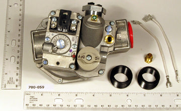 ROBERTSHAW 700-059 24v 1" X 1" Intermittent Pilot Direct Spark & Hot Surface Natural Gas Valve 7200  | Blackhawk Supply