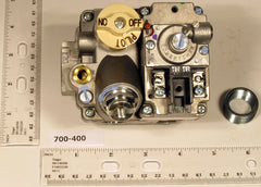 ROBERTSHAW 700-400 24v 1/2" X 3/4" Combination Standing Pilot Gas Valve 240000 BTU Includes LP Kit & Bushings Straight Thru Valve 7000BER 300-501-503  | Blackhawk Supply