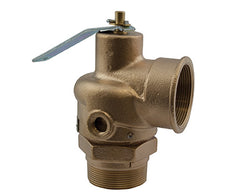 CONBRACO 1220508 Steam Pressure Relief Valve 2" X 2" 15 PSI Brznb Cert 2500 LBS/HR  | Blackhawk Supply