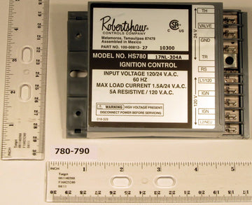 ROBERTSHAW 780-790 Hot Surface Ignition Module HS780-17NL-104A & HS780-17NL-304A 10-812-17 100-0081  | Blackhawk Supply