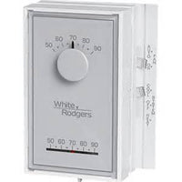 1E56N-444 | 24v/Millivolt 2 Or 3 Wire Single Stage Vertical Mount Snap Acting Mercury Free Heating/Cooling Thermostat 1H-1C 40-90F | WHITE-RODGERS