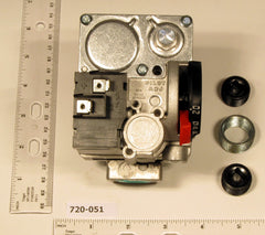 ROBERTSHAW 720-051 24v 1/2" X 3/4" Hot Surface Ignition Gas Valve Incudes 1- 3/4 X 1/2 Adaptor W/ LP Kit  | Blackhawk Supply