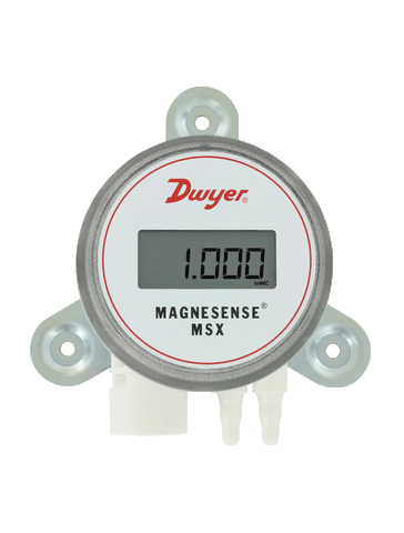 Dwyer MSX-W11-IN-LCD Differential pressure transmitter | wall mount | universal current/voltage outputs | uni-directional | range 1 (0.1 | 0.25 | 0.5 | 1" wc) with LCD display.  | Blackhawk Supply