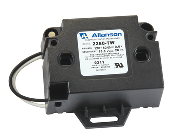 Allanson Transformers 2260-TW 120/15600V Bottom Exit Pigtail  | Blackhawk Supply