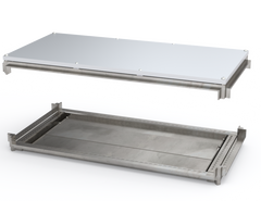 Saginaw OKKTB1260 Roof and Base Set 1200 x 600mm | 3.67"H x 47.24"W x 23.62"D  | Blackhawk Supply
