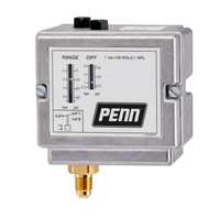 P77BEA-15500C | Pressure Controller 44-435 psi | 44-174 psid | SPDT | 914 mm (36 in.) capillary with 6 mm (1/4 in.) flare fitting | Manual Reset | Johnson Controls