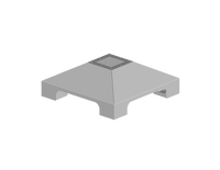 SCE-24PEBASESS | NEMA N/A | Base, S.S. Pedestal, 24H x 24W x 9D | Saginaw