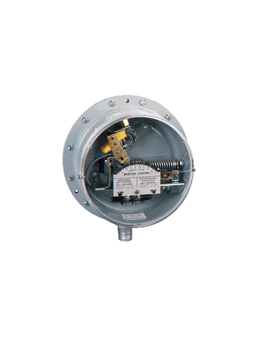 Dwyer PG-3-P2 Gas pressure/differential pressure switch | range 0.5-5 psid (.03-.345 bar) | max. deadband 0.3 psid (0.21 kPa) | SPST mercury switch | closes on increase.  | Blackhawk Supply