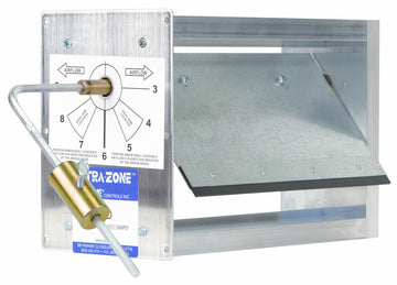 EWC Controls 20X10 PRD 20X10 Rectangular Manual Bypass Damper  | Blackhawk Supply