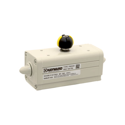 Hayward PSS030 PS Series Corrosion Resistant Pneu. Actuator, Air-to-Spring Scotch Yoke, F03/05, 266 in lb / 30Nm, Fits 2.5" - 6" TBH/CVH/TN & HCLA90 Series / 2" - 3" BYV  | Blackhawk Supply