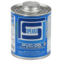 PVC05G-010 | 1/2 PINT PVC-05 MED BODY GRAY PVC | (PG:705) Spears