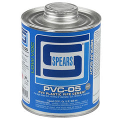 Spears PVC05G-010 1/2 PINT PVC-05 MED BODY GRAY PVC  | Blackhawk Supply