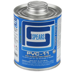 Spears PVC11G-020 PINT PVC-11 HEAVY BODY GRAY PVC  | Blackhawk Supply