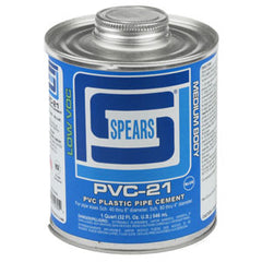 Spears PVC21B-010 1/2 PINT PVC-21 MED BODY BLUE PVC  | Blackhawk Supply