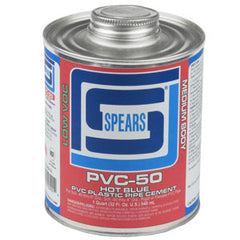 Spears PVC50B-030 1 QUART PVC-50 HOT BLUE MED BODY PVC  | Blackhawk Supply