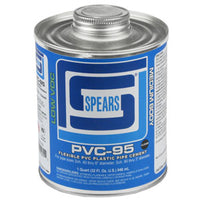 PVC95C-010 | 1/2 PINT PVC-95 MED BODY CLEAR FLEX PVC | (PG:705) Spears