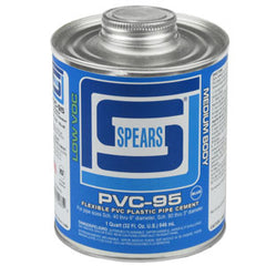 Spears PVC95B-030 QUART PVC-95 MED BODY BLUE FLEX PVC  | Blackhawk Supply