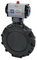 41301H101-025 | 2-1/2 PVC BUTTERFLY VALVE FKM AIR/AIR BASIC MANUAL OVERRIDE 80PSI | (PG:540) Spears
