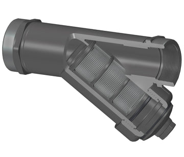Spears YS21P8-010SR 1 PVC WYE STRAINER SR/FPT EPDM P8 MESH  | Blackhawk Supply