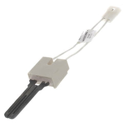 Resideo Q4100C9062 HOT SURFACE IGNITER. LEADWIRE 5.25 IN. TEMP 200C. ELECTRICAL CONNECTION: RECEPTICAL WITH 0.093 IN MALE PINS. CERAMIC INSULATOR: STANDARD WITH RI B ON RIGHT EDGE PLUS BRACKET C.  | Blackhawk Supply