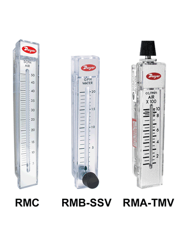 Dwyer RMA-150-SSV Flowmeter | range 10-100 cc/min air. ±8% accuracy.  | Blackhawk Supply