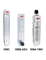 Dwyer RMA-14 Flowmeter | range 200-2500 cc/min air | no valve.  | Blackhawk Supply