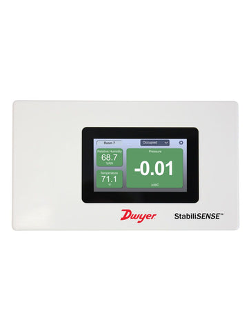 Dwyer RSMC-A-014-SS Critical room status monitor | range -0.5-0-0.5" w.c. | ± 0.25% accuracy with SS bezel  | Blackhawk Supply