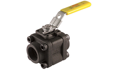 Jomar 601-635 S-CS-2001N-SS-4B | 1" | 3 Piece 4 Bolt Enclosed | Standard Port | Socket Weld Connection | 2000 WOG | Stainless Steel Ball and Stem  | Blackhawk Supply